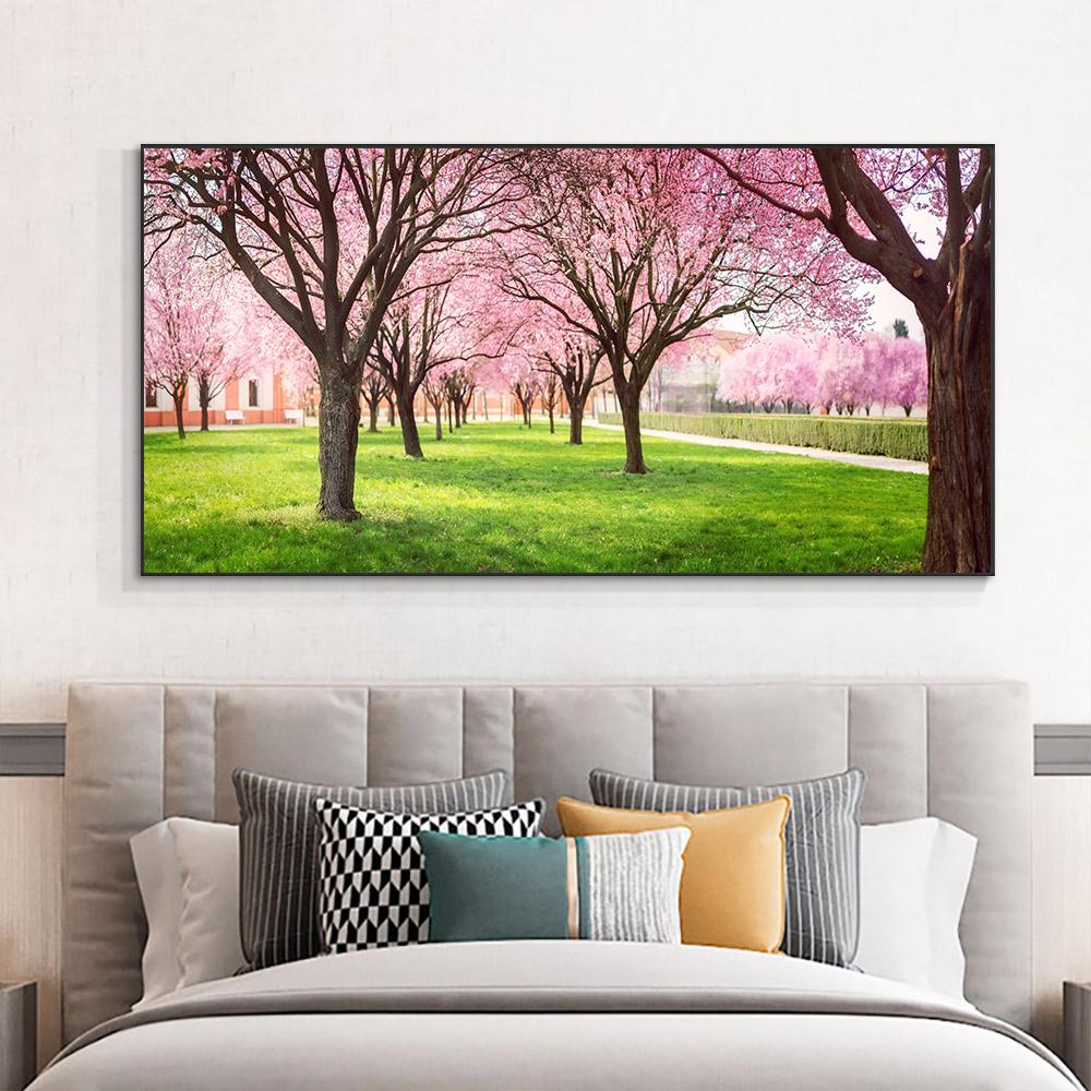 Пейзаж Лес Дерево Холст Картина Солнечные Плакаты и принты Настенные Художественные Фотографии для Гостиной Современный Домашний Декор Без Рамки