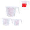 250ml /500ml/1000ml Clear Plastic Heat-resistant Stackable Measuring Cup with Angled Grip and Spout Essential Kitchen Accessories