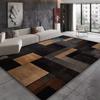 Timeless Black Brown Geometry Carpet for Living Room Decor Bedroom Bedside Soft Floor Mat Home Sofa Coffee Table Nonslip Rugs