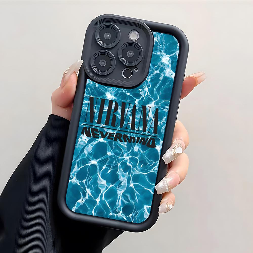 Чехол для телефона Rock Band N-Nirvana Для IPhone 17 Pro Max 15 Pro 16 14 Plus 12 13 Mini 11 Pro Ударопрочный чехол