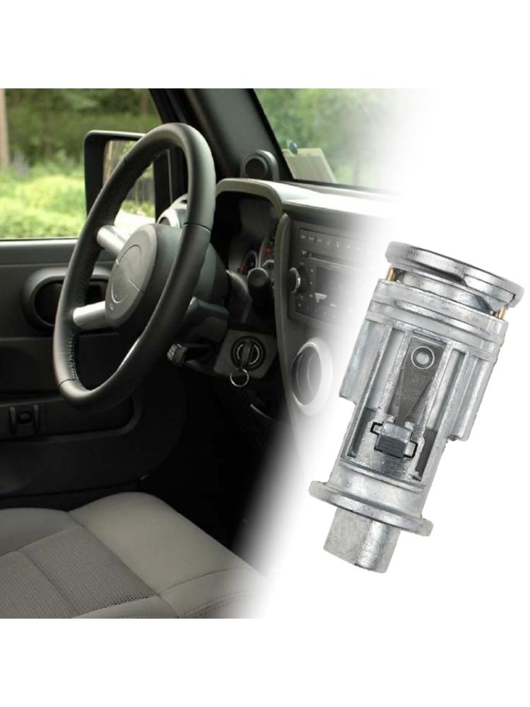 Automotive Ignition Key Switch Lock Cylinder Ignition Start Part Compatible for 5003843AA 5003843AB 5083915AB