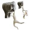 3D Printed Rock Climber Key Holder Wall Mount Versatile Key Hooks Modern Climber Sculpture Decor