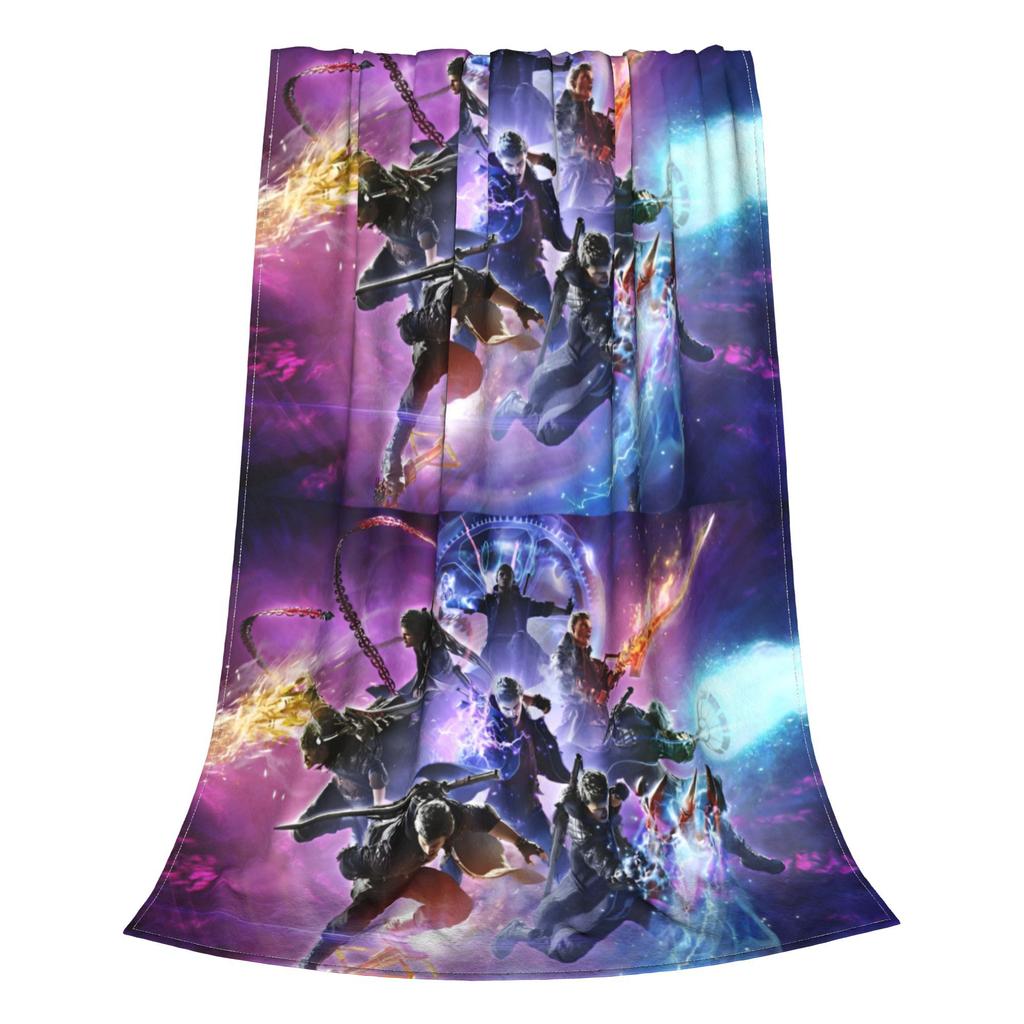 Game Vergil Dmc Blanket Devil May Cry Wool Funny Warm Throw Blanket for Home  Winter