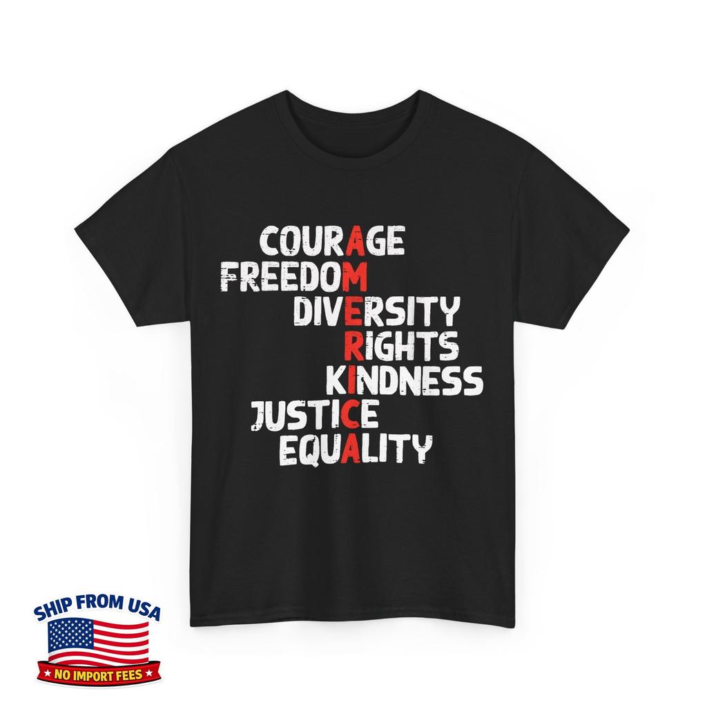 Protest America Courage Freedom Rights Resist Unisex T-Shirt