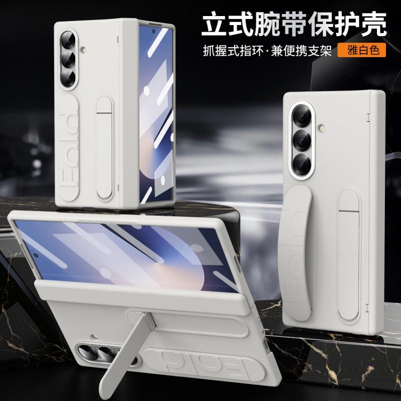 Z Fold7 Fold6 Fold5 Fold4 Fold3 Case With Wrist Strap Pen Slot Hinge Protection Anti-Fingerprint