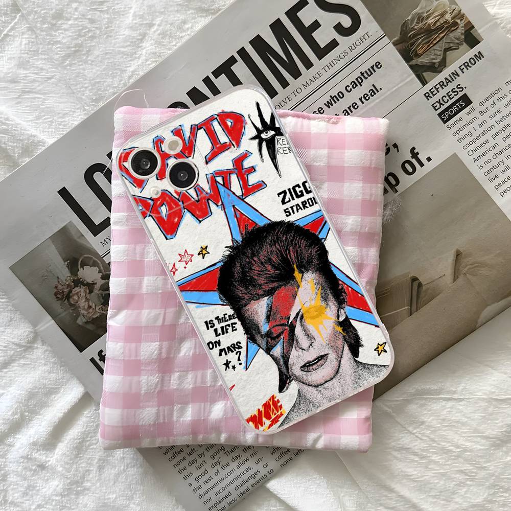 Чехол для телефона D-David Singer B-Bowie для iPhone 17 16 15 14 13 12 11 Pro Max Plus Мягкий чехол Персонализированный Сделай сам