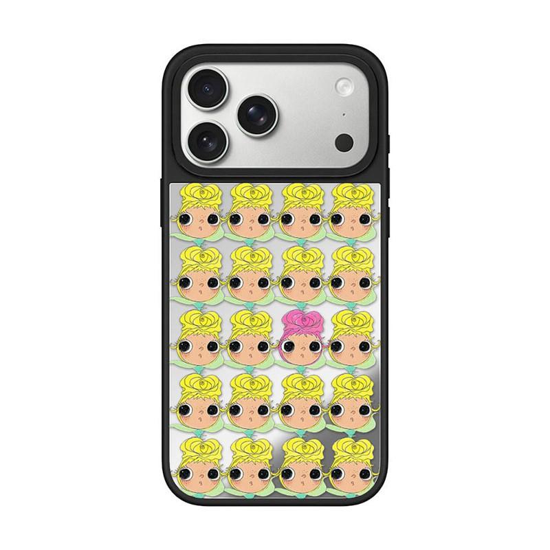 Magnetic Snap-on Mirror Phone Case IPhone 17 Pro Max 16 15 14 With UV Print Graffiti Design Shockproof PET Cover