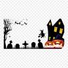 Halloween Posters Poster Halloween Iron On Heat Transfer Printing Vinyl Patches Sticker for Clothes DIY Appliques Washable Patches