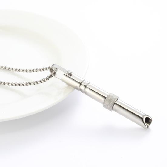 Осознанное Дыхание Ожерелье Ожерелье для Снижения Тревожности Ожерелье из Нержавеющей Стали для Снятия Стресса и Паники Регулируемая Длина Медитация