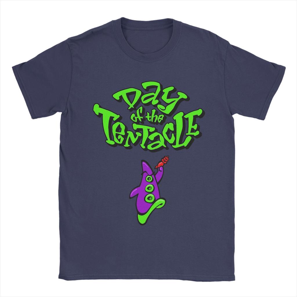 Унисекс Унисексион Футболки Day of the Tentacle для унисекса Забавные хлопковые футболки с круглым вырезом и коротким рукавом Новое поступление Топы