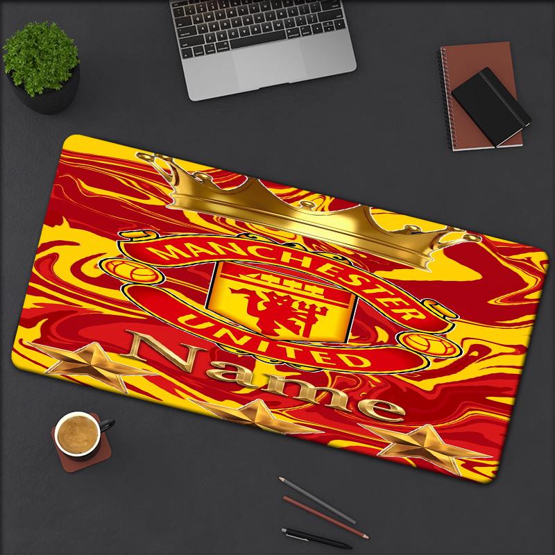 Custom Name Manchester Theme Mouse Pad Non Slip Rubber Base Multifunctional Office Home Decor Perfect For Workspace Personalization