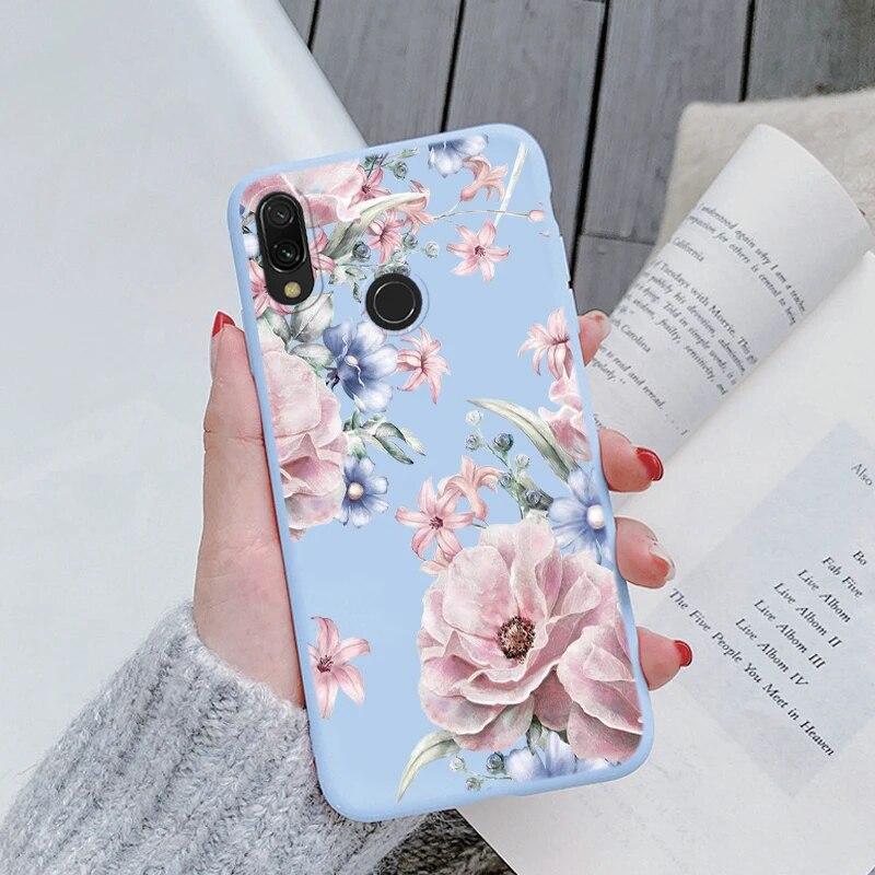 Redmi Note 7 Pro 7S Funda Rainbow Heart Vintage Flowers Leaves Чехол для телефона Мягкий силиконовый чехол-бампер для Xiaomi Redmi Note 7 Противоударная защитная сумка