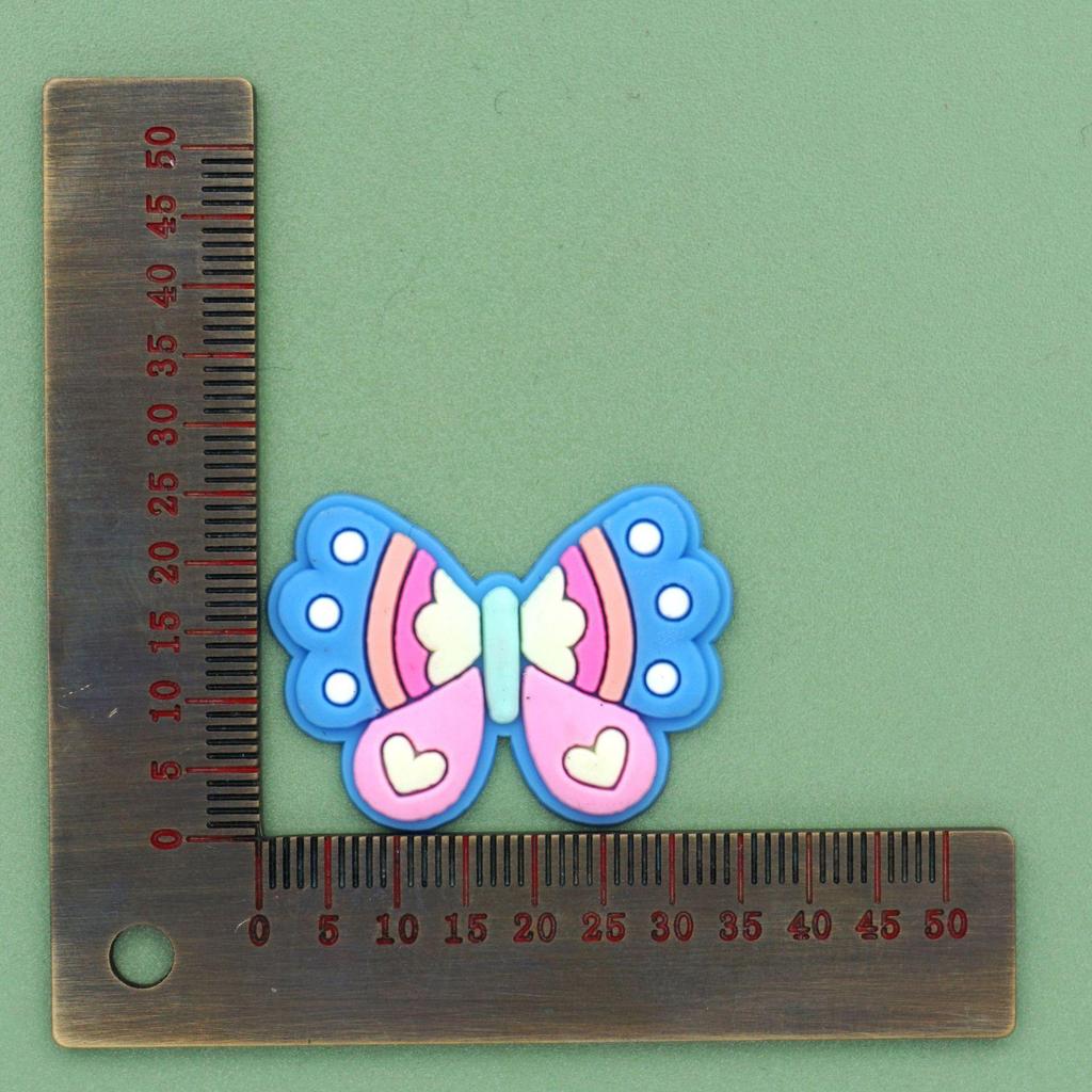 Пряжки для украшения обуви в виде бабочек и цветов для садовых клогов