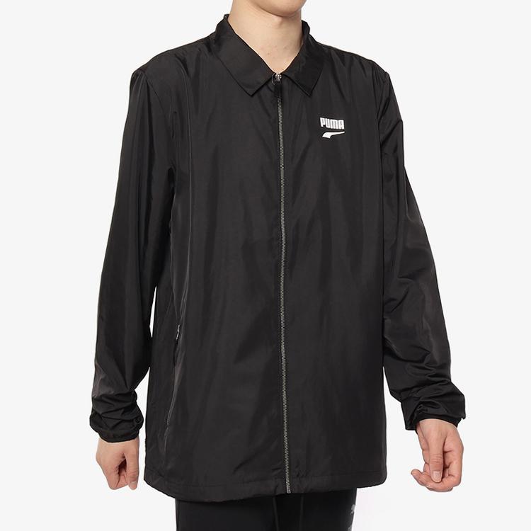 Puma Downtown Casual Sports Collar Jacket Мужские куртки Черный 578306-01