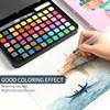 Solid Watercolor Paint Set 24/36/48/60Color Portable Metal Box Watercolor Pigment for Beginner Drawing Watercolor Paper Supplies