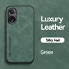 KEYSION Luxury Leather Case for OPPO A78 4G A78 A98 5G Silicone+PC Soft Shockproof Phone Back Cover for OPPO A98 5G A78 4G