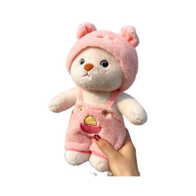 Новая милая кукла-медведь, креативная плюшевая кукла-медведь Лина, детская кукла, подарок на день рождения