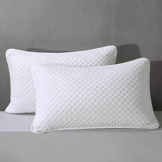 Pillow Core Protector Padded Pillowcase with Zipper Breathable Machine Washable Pillow Cover for Protecting Pillow from Sweat Stains Saliva