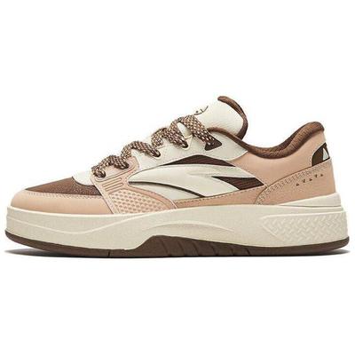 Удобные дышащие нескользящие износостойкие низкие кроссовки для скейтбординга женские коричневые 922438012-4