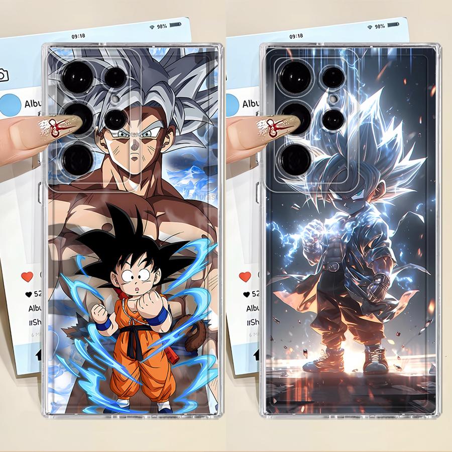 Phone Cover Case for Samsung Galaxy S25 Edge S26 S23 Ultra Note 20 Ultra 10 S20 Plus S21 S24 S22 FE Dragon Ball Cool Super