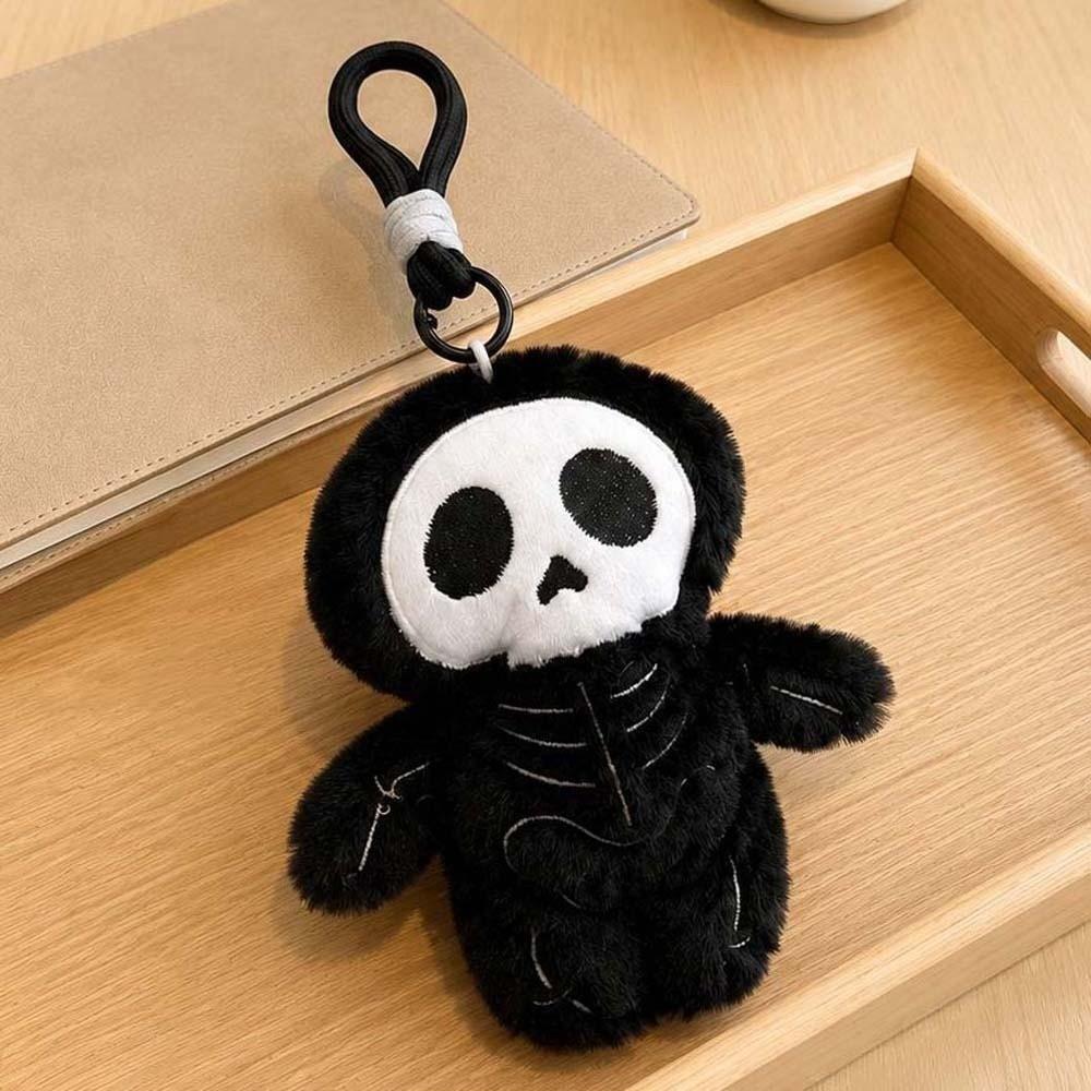 Lightweight Mummy Plush Key Chain Compact Size Skull Bag Pendant Halloween Stuffed Doll Tote Bag