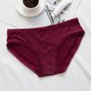 Seamless and Comfortable Low Waisted Girls' Panties Simple Ice Silk Women's Triangle Panties