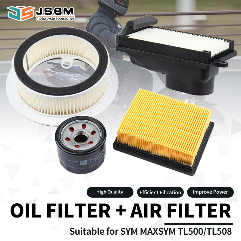 JSBM Motorcycle Accessories CVT Right Crankcase Air Filter Oil Filters For SYM Maxsym TL500 TL508 LT 500 508 17211TL1000