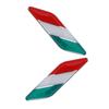 DONFAMDS 2 Pairs Body Sticker Italian Flag Sticker Car Emblem Car De Italy Sticker
