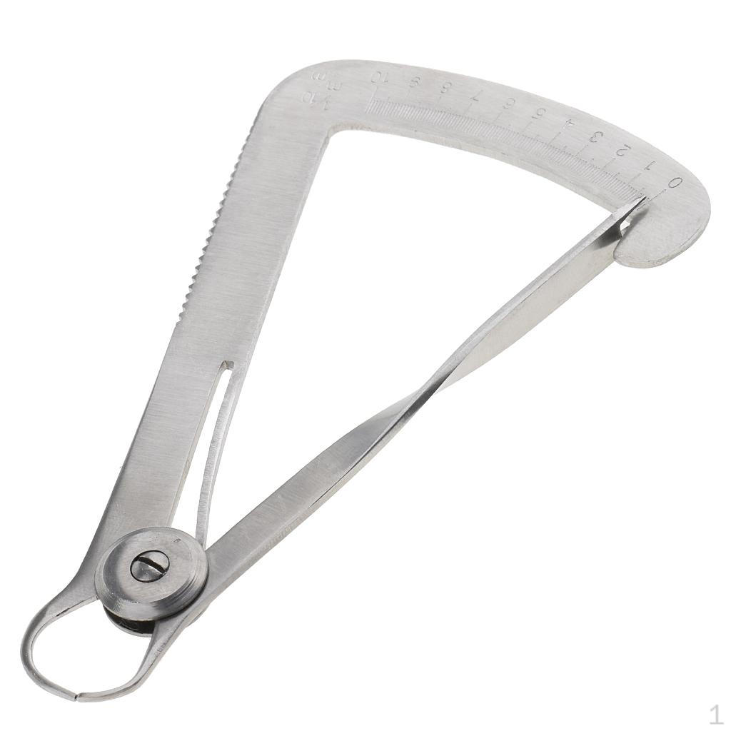 Металлический восковой корончатый штангенциркуль линейка для измерения толщины 0-10 мм