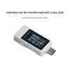 J1UL1N Ammeter Voltmeter DC4-30V Type-C Tester TFT Digital Power Capacity Meter Bidirectional Current Measurement
