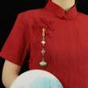 Женский китайский стиль Cheongsam Qipao лацкан подвеска кисточка кулон винтажная брошь элегантный стиль ханьфу аксессуары