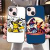 B-73 Pokemon Halloween  Black Case for Redmi 10A 10C 12C 13C 9A 9C 9T A3X Note 10 9 9S 10S iPhone 11 12 13 14 15 16 X XS Pro Max Mini 7 8 Plus XR