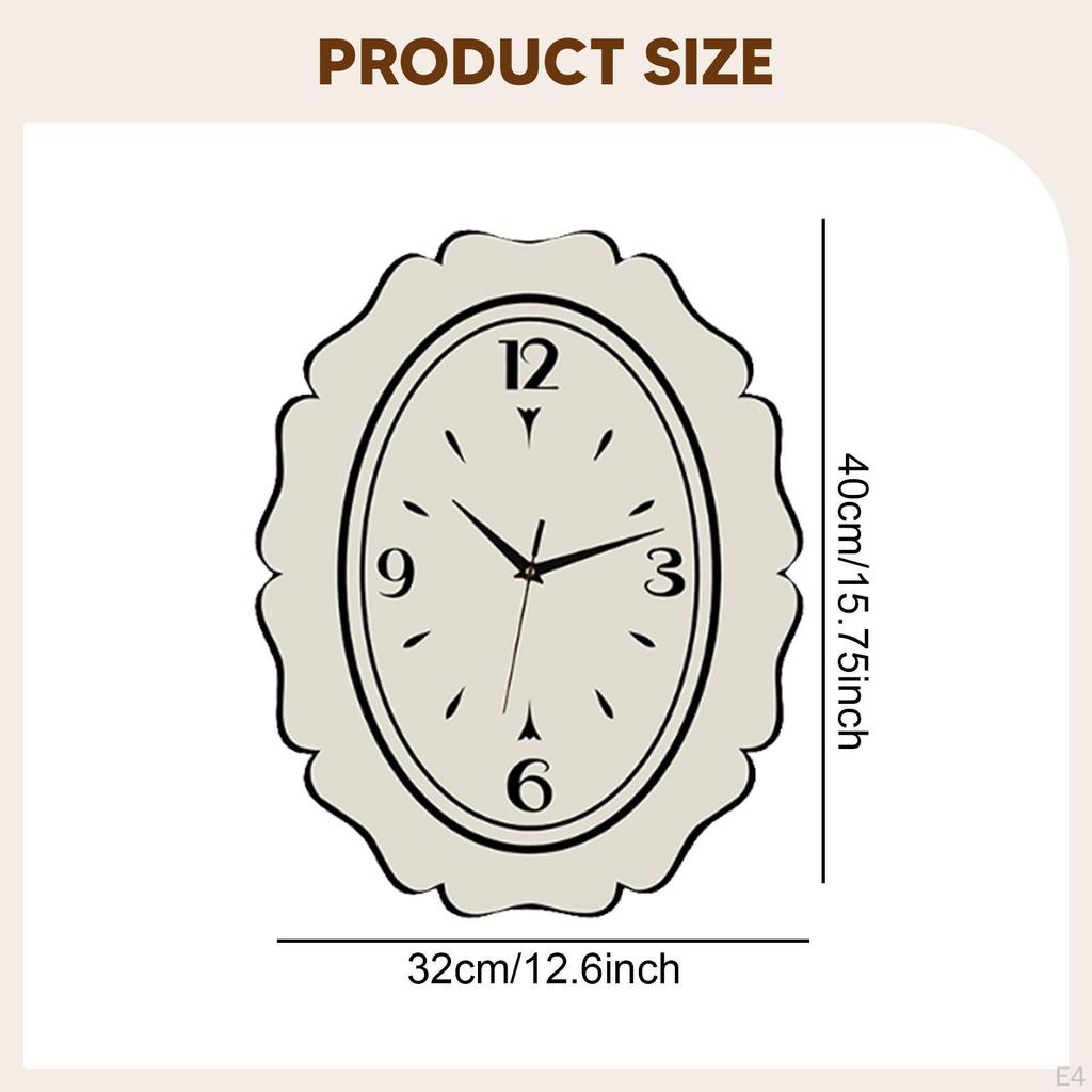 Настенные часы Декоративные Эстетичные Винтажные Забавные Подвесные часы, Настенное украшение, для Гостиной, Столовой
