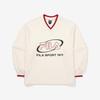 Fila Свитшот с V-образным вырезом и большим логотипом, смешанный хлопок
