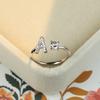 Crystal Initial AZ Letter Ring for Women Gold Color Adjustable Opening Rings Alphabet Wedding Ring Finger Jewelry