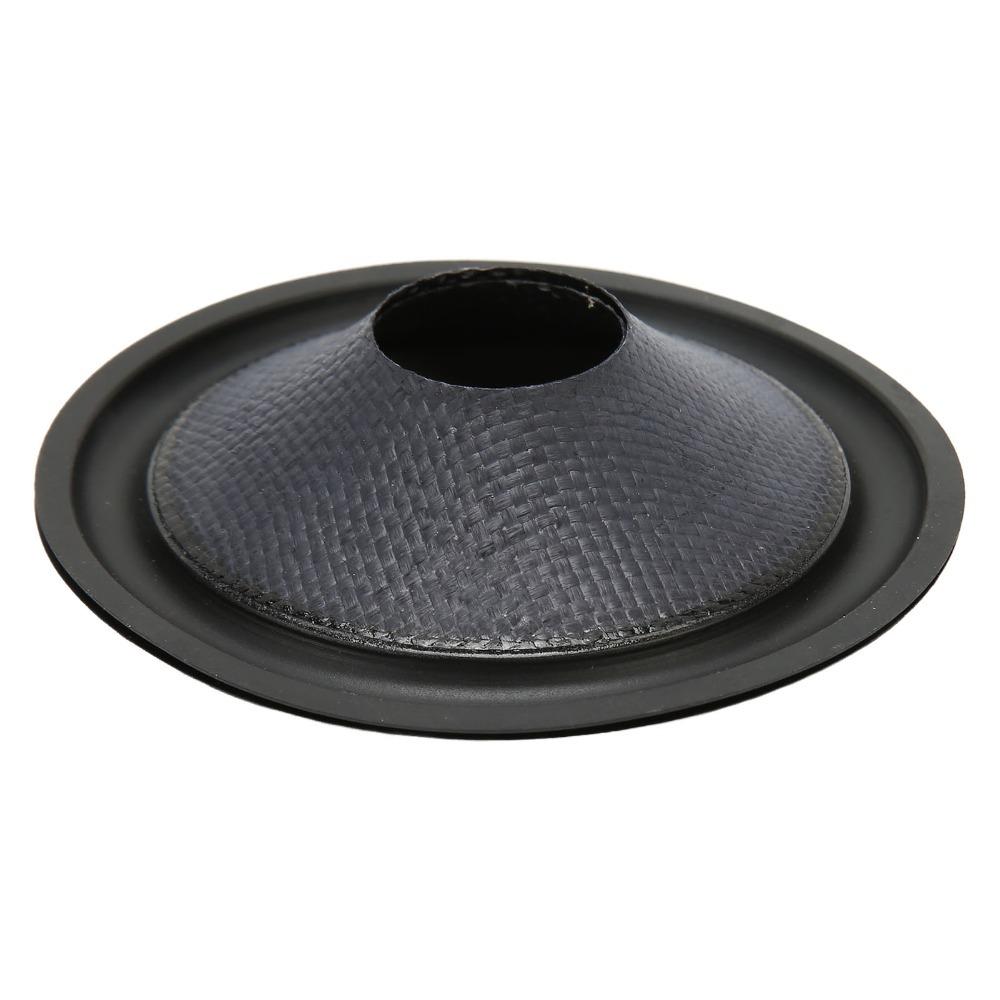 Black Paper Paper Speaker Cone Rubber Surround Drum Paper Subwoofer Cone Speaker Replacement