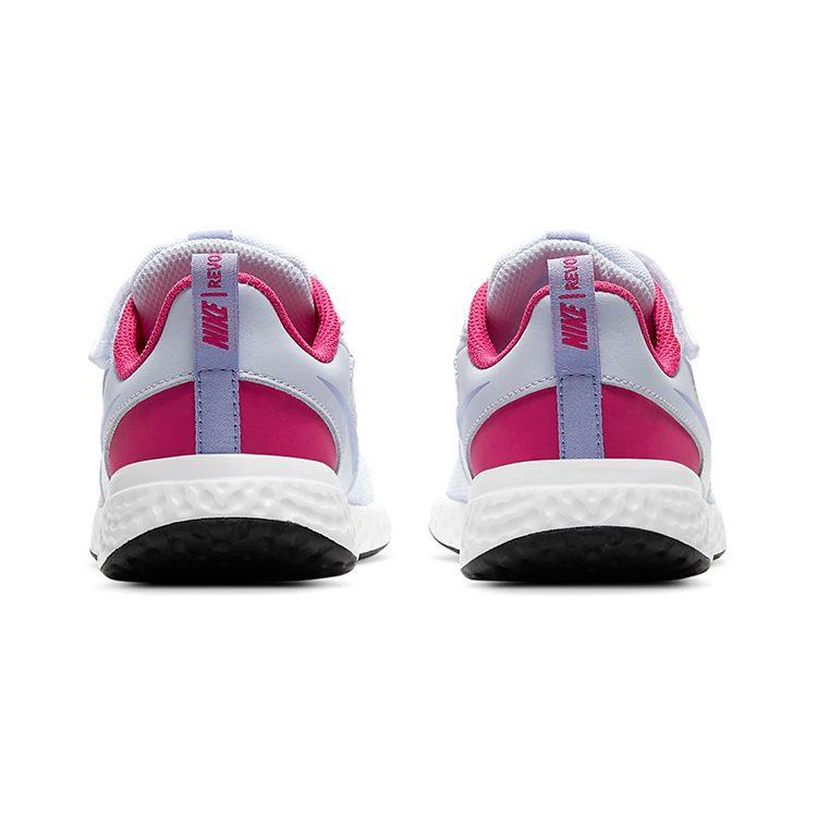 Nike REVOLUTION 5 Athleisure Низкие детские кроссовки для бега Светло-голубые Дети возрастом 3-7 лет BQ5672-018