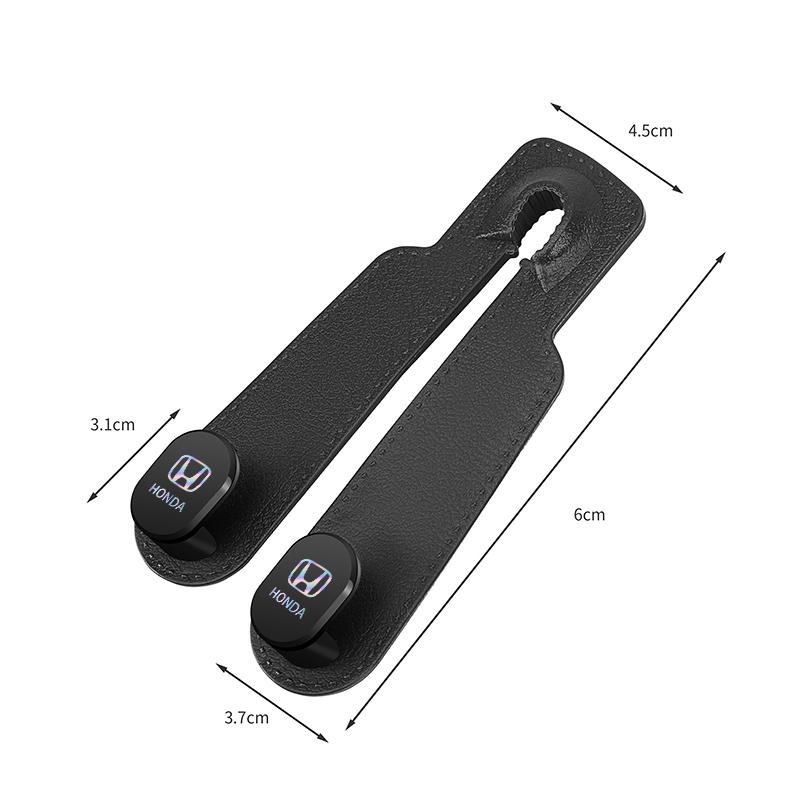 WGLRK1 Honda Car Seat Backrest Rubber Hook Storage Tools For Honda Civic Fit Jazz Accord Pilot CRV Odyssey Passport City Shuttle HRV