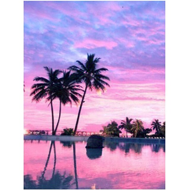 5D DIY алмазная живопись закат пейзаж дерево полный квадратный/круглый дрель пейзаж Алмазная вышивка крестиком домашний декор подарок