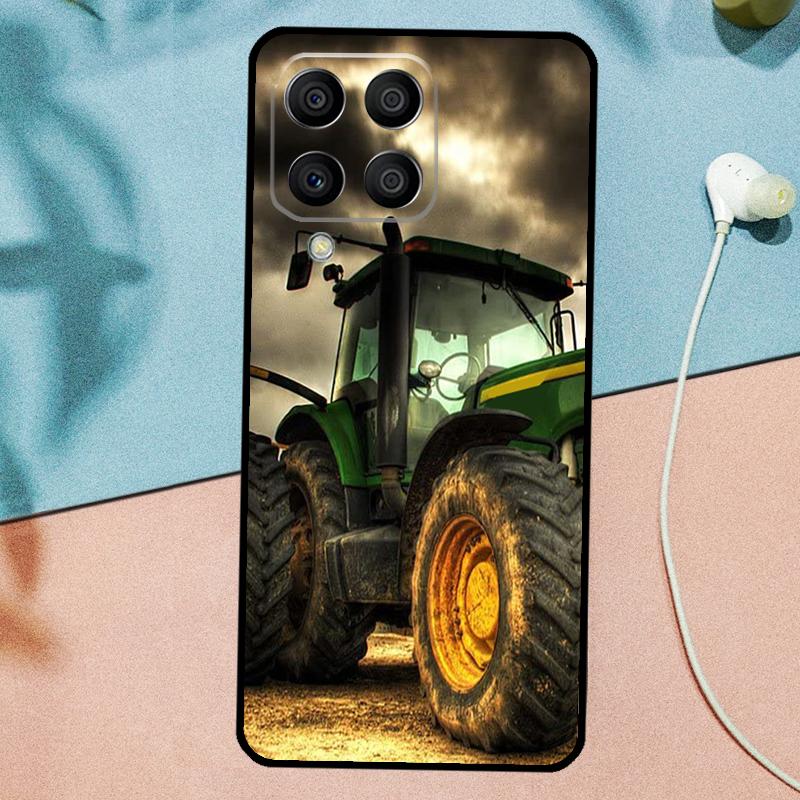 Чехол для Samsung Galaxy M21 M31 M11 M13 M33 M53 M16 M06 M12 M14 M15 M35 M55 M34 M54 M32 M52 с рисунком Сельскохозяйственный транспорт Трактор