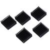 5Pcs 25*25*10Mm Aluminum Cooler Radiator Electronic Chip Heatsink