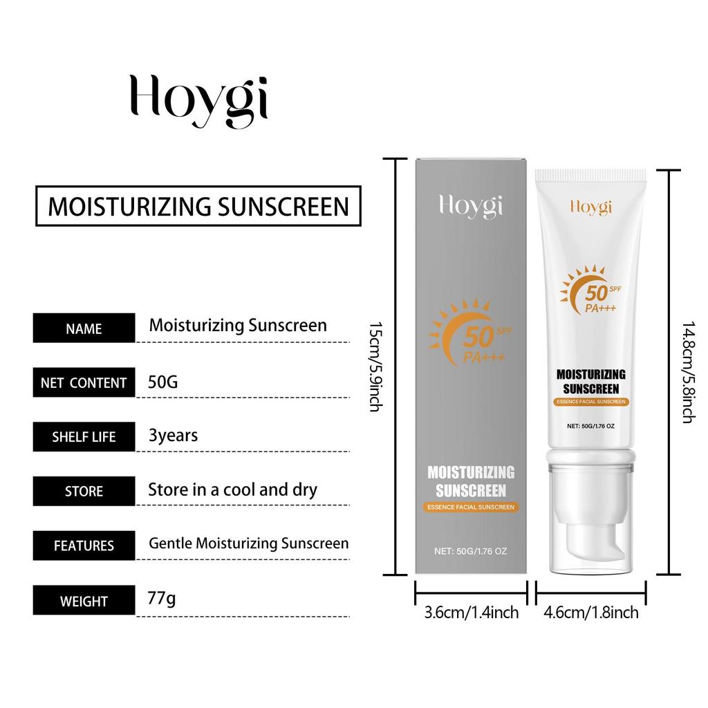 All in One Spf50 Sunscreen Brightening Foundation Cream Cover Anti UV Face Moisturizer