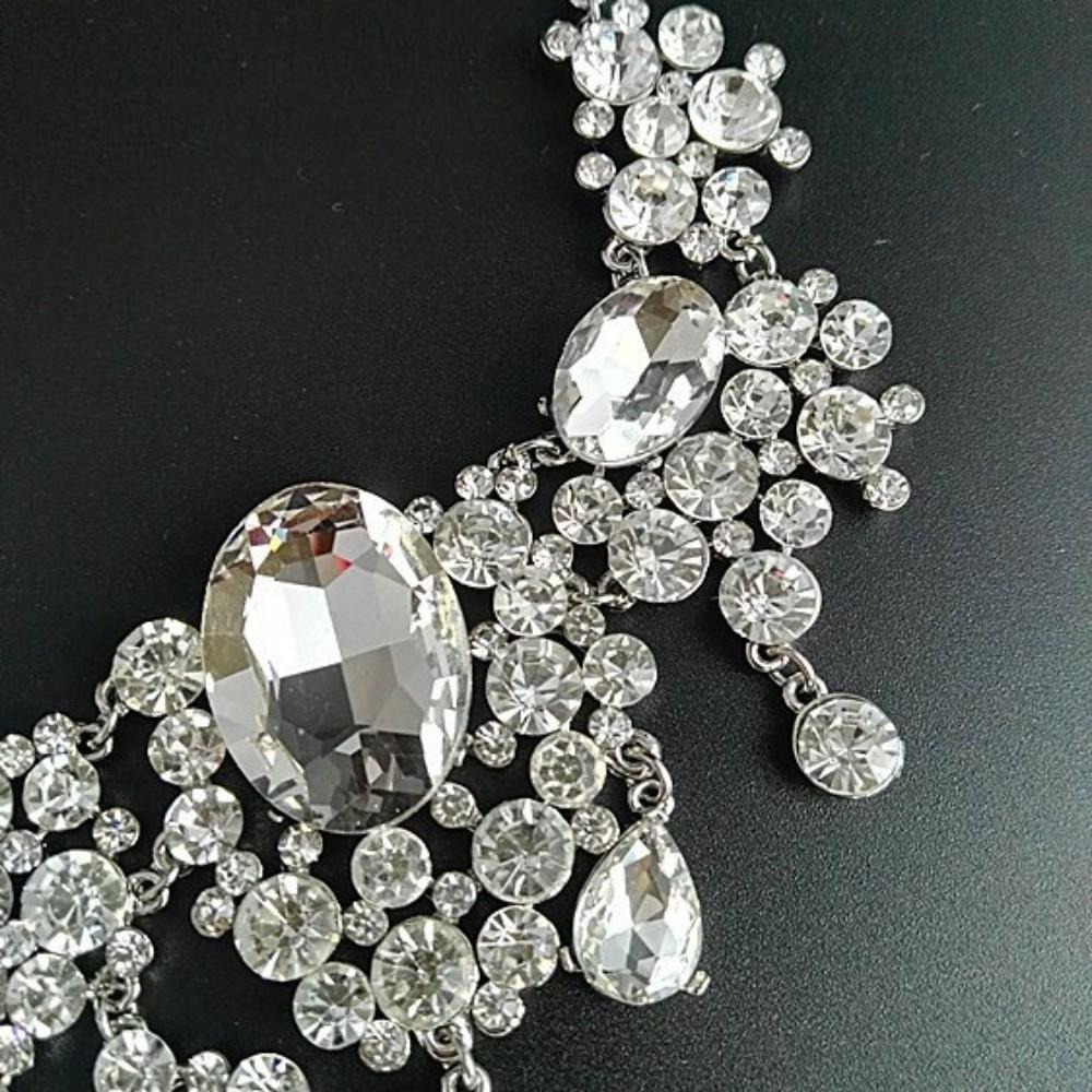 Rhinestone Women's Wedding Jewelry Set Baroque Rhinestone Jewelry Set Gift