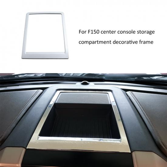 Car Dashboard Storage Box Frame Trim Decor Cover For Ford F150 2015- Chrome