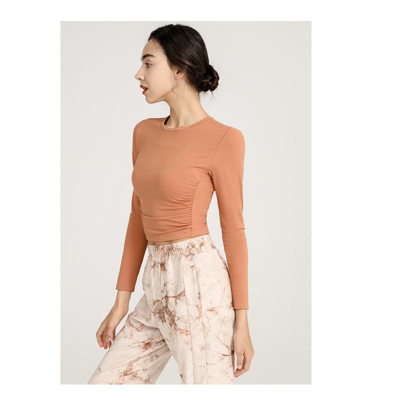 Женская спортивная одежда для йоги с длинным рукавом на весну и осень