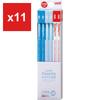 Карандаш для письма Mitsubishi Pencil 'uni Palette', 2B, Пастельно-голубой, Упаковка-дюжина с Красным карандашом, K55632B