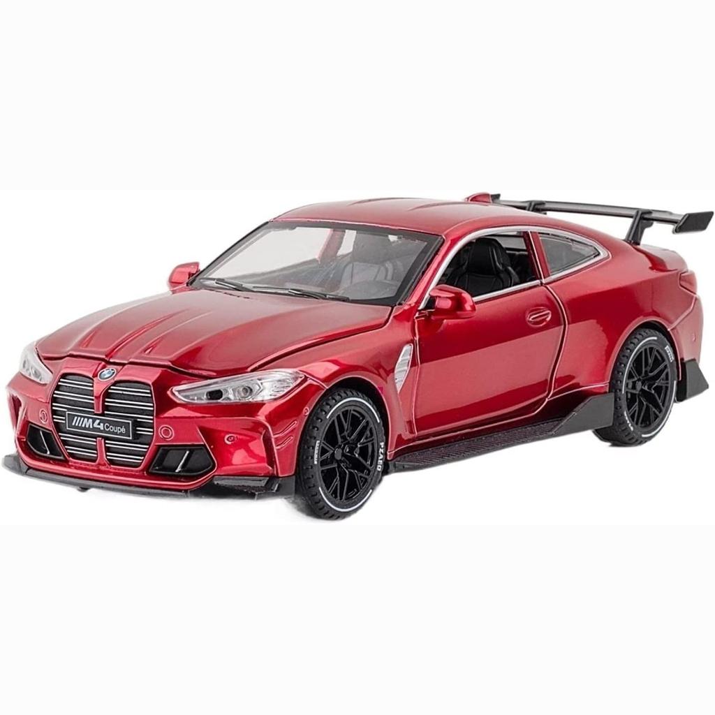 1:32 Scale M4 Coupe Alloy Sports Car Model Diecasts & Toy Vehicles Metal Toy Car Model Sound Light Simulation Collection Kids Gift