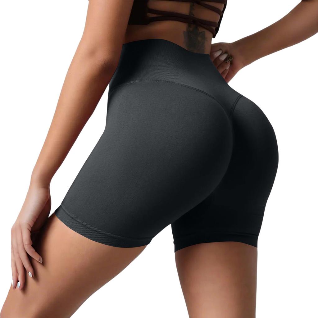 Женские повседневные шорты для йоги Peach Butt с высокой талией, для занятий фитнесом, телесного цвета, с высоким отскоком, для бега, три четверти