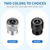 HQQM3 4Pcs Car Tire Valve Stems Cap Knurling Style Tire Valve Cap for Mercedes Benz AMG Brabus Maybach Smart W205 W204 GLC CLA GLK