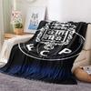Football logo Print FlAannel Blanket, High quality Comfortable for All Seasons, Home Decor, Warmth and Comfort